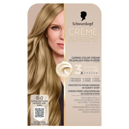 Schwarzkopf Creme Supreme Hair Color Shade 80 Natural Blonde