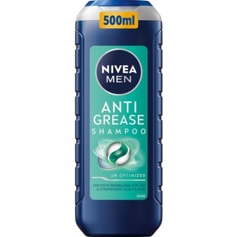 Nivea Men Anti Grease Shampoo For Oily Hair 500 Ml