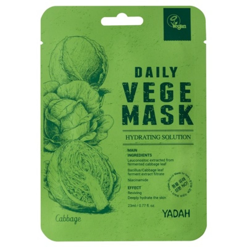 Yadah Daily Vege Mask With Cabbage 23 Ml
