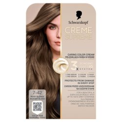 Schwarzkopf Creme Supreme Hair Color Shade 742 Cool Ash Light Blonde