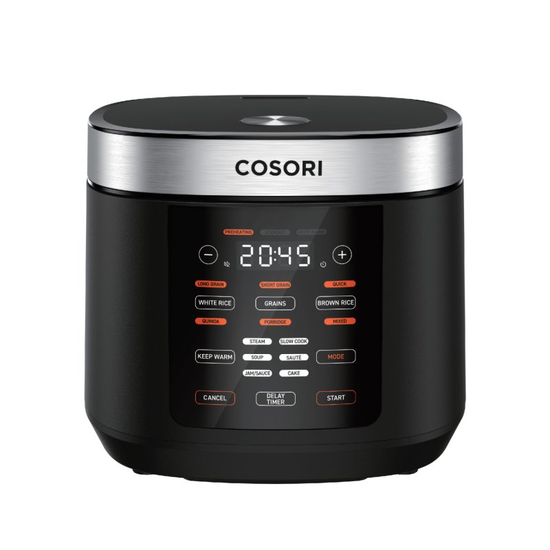 Cosori Multi-Cooker Chef Edition cuiseur à riz 5 L 970 W Noir, Argent