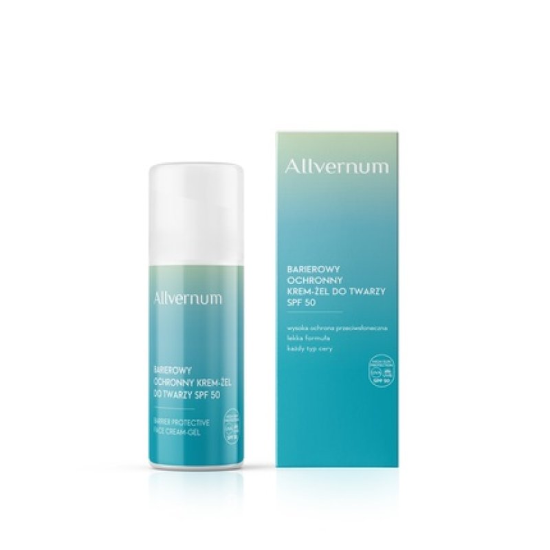 Allvernum Barrier Protective Creamgel For Face Spf 50 50 Ml
