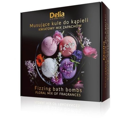 Delia Effervescent Bath Balls Floral Scent Mix 4 X 100g