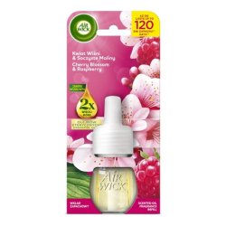 Benckiser Air Wick Essential Oils Refill For Electric Air Freshener Cherry Blossom And Juicy Raspberries 19 Ml