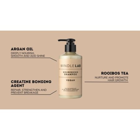 Windle Lab Nourishing Shampoo with Rooibos Tea and Moroccan Argan Oil