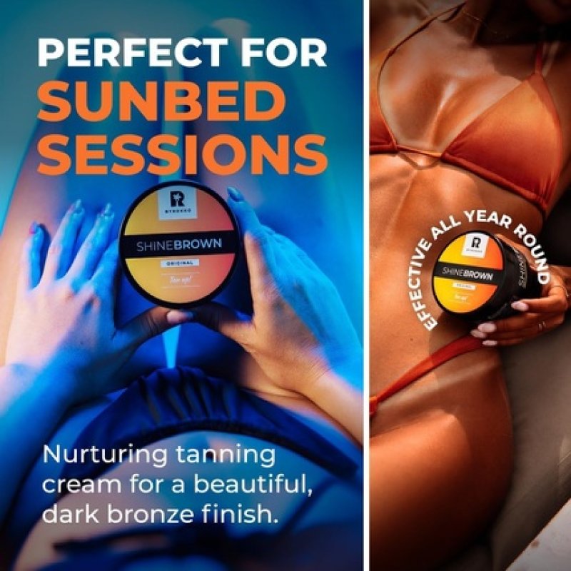 Byrokko Shine Brown Tanning Accelerator 210ml Fast Bronzing Sunbed Cream