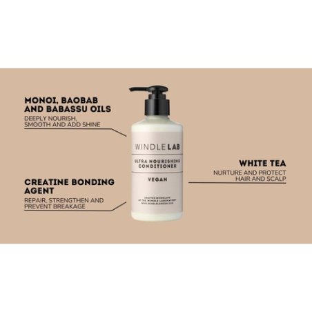 Ultra Nourishing Conditioner by Windle Lab with White Tea and Monoi Oil