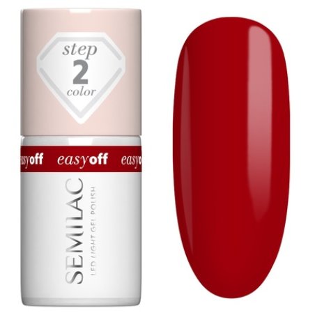 Semilac Easy Off Hybrid Nail Polish Led Light The Red Core 7 Ml