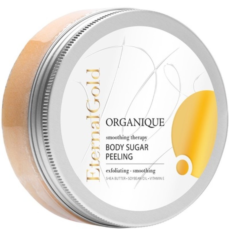 Organique Eternal Gold Exfoliating Sugar Scrub For Body 200 Ml