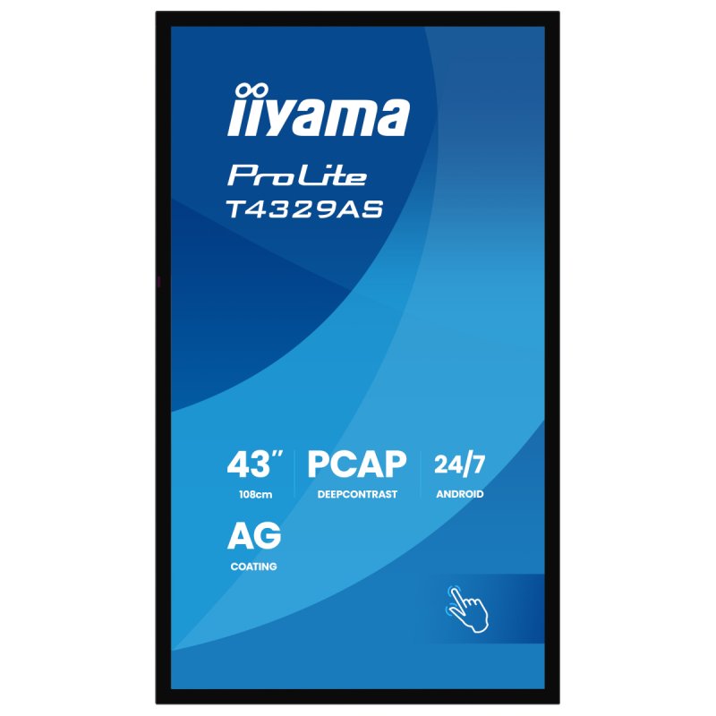 43IN PCAP 4K UHD 3840 X 2160 ANTI-GLARE VA PANEL 2XHDMI/USB-C