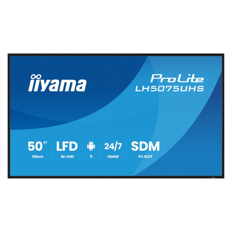 LH5075UHS-B2AG 50IN 3840X2160 9.5MS 16:9 5000:1 HDMI/DISPLAYPO