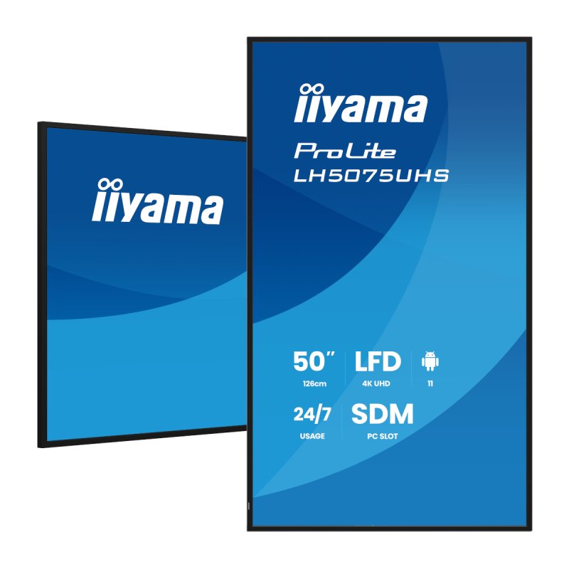 LH5075UHS-B2AG 50IN 3840X2160 9.5MS 16:9 5000:1 HDMI/DISPLAYPO