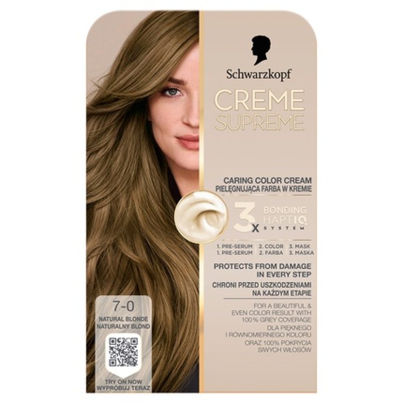 Schwarzkopf Creme Supreme Hair Color Shade 70 Natural Dark Blonde