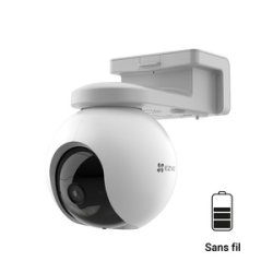 EZVIZ Camera Wifi Extérieure HB8 Pro 4K sur Batterie 10400 mAH Wifi 6 Appel bidi