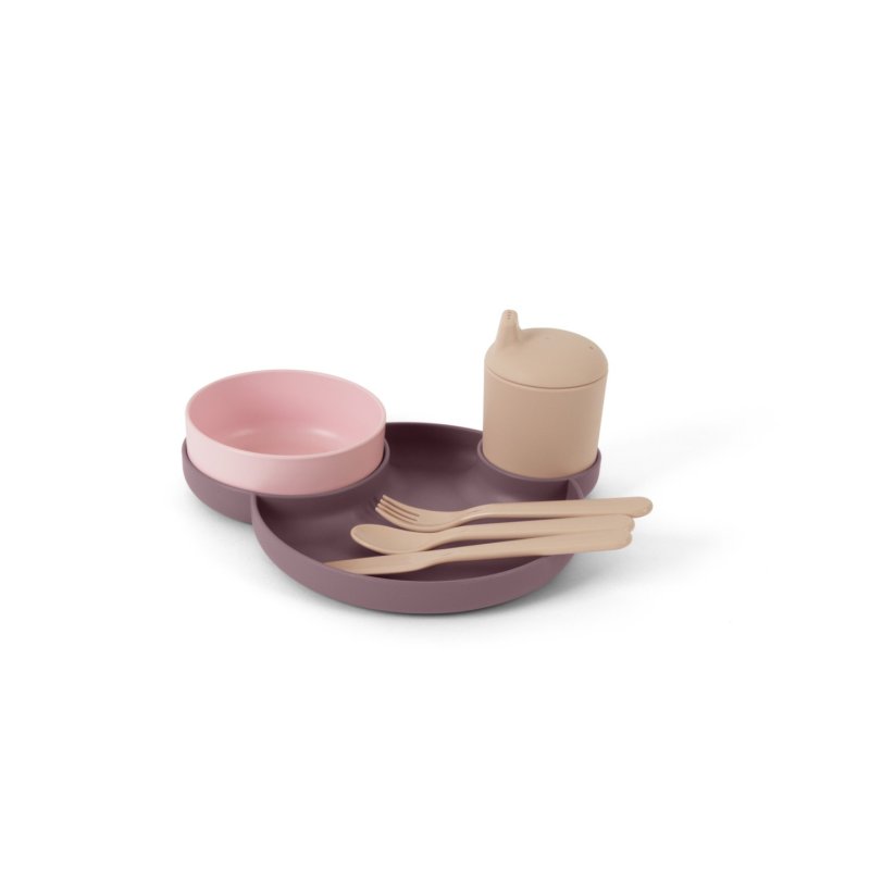 Dantoy - Tiny Dinner Set aubergine in foil (6081)