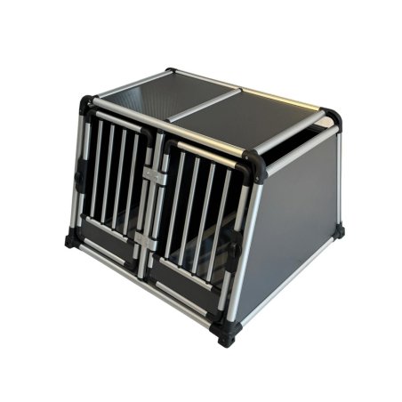 Nordic paws - Transport cage Alu Double - 2x45cm/2x44cm/88cm/45cm/64cm