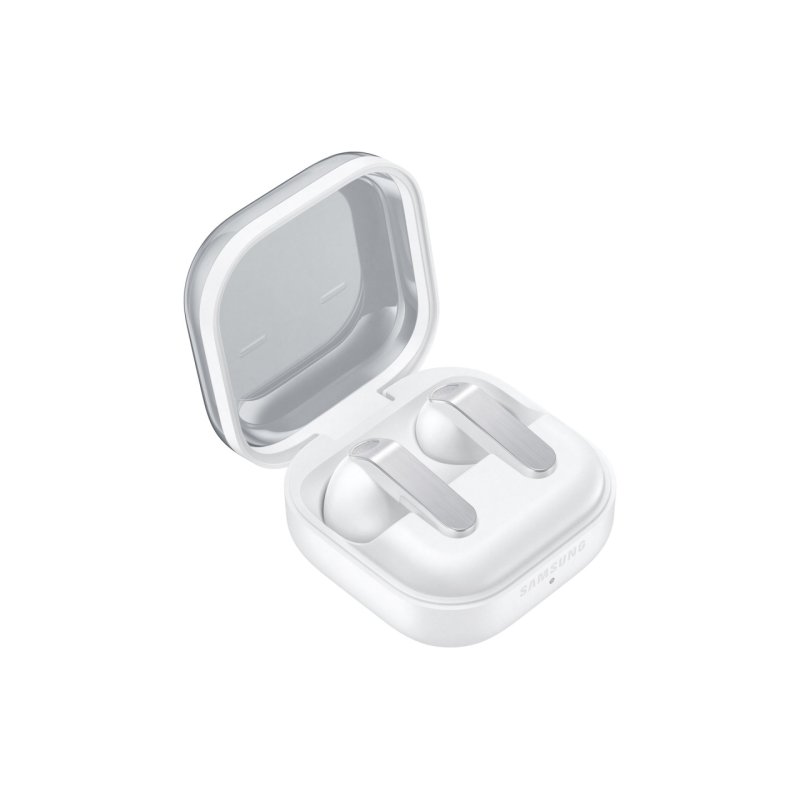 Samsung Galaxy Buds4 SM-R540, White Adaptive ANC, Bis zu 6 Stunden Wiedergabezeit, Klarer Klang mit spürbarer Tiefe