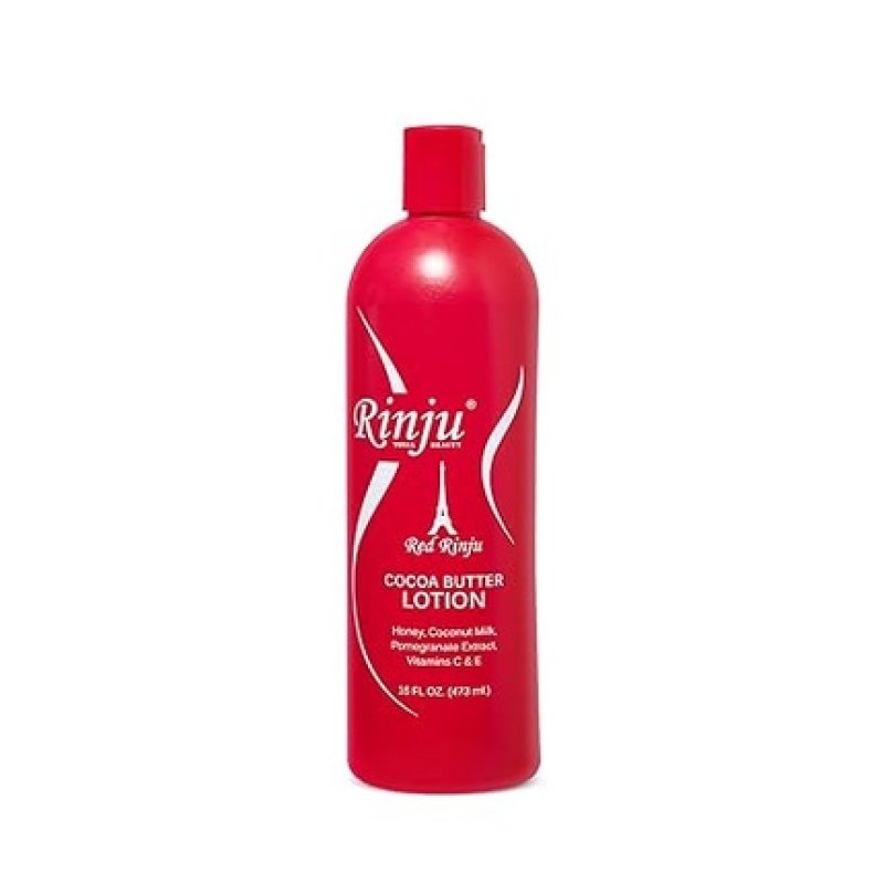 Rinju Cocoa Butter Lotion Nongreasy Lotion For Women & Men 16 Oz For Extremely Dry Skin With Pomegranate Extracts &