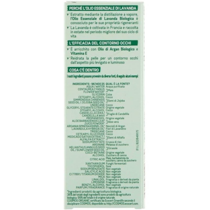 Organic Soothing Lavandin Anti-Age Eye Care 15ml