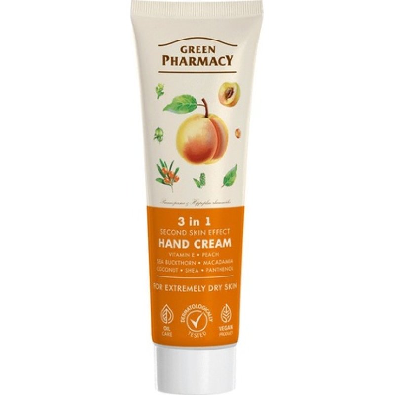 Elfa Pharm Green Pharmacy Hand Cream 3 In 1 With Second Skin Effect 100 Ml