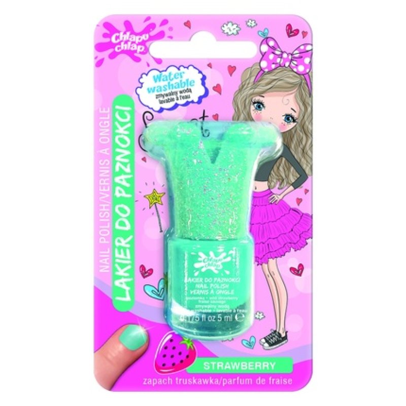 Chlapu Chlap Nail Polish Crown Glitter 5ml Turquoise