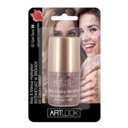 Chlapu Chlap Art Look Highlighter With Glitter For Body And Face In A Ball Gold