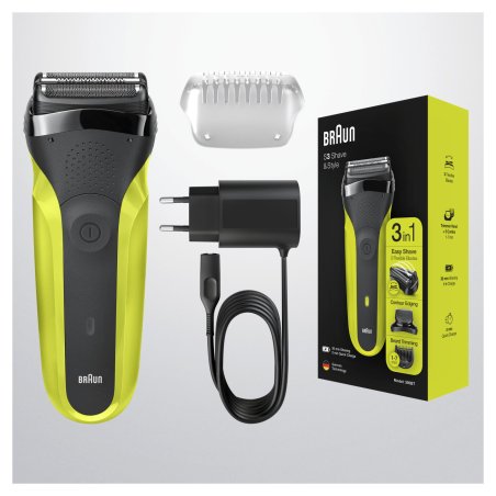 Braun 300BT Electric Shaver - Yellow
