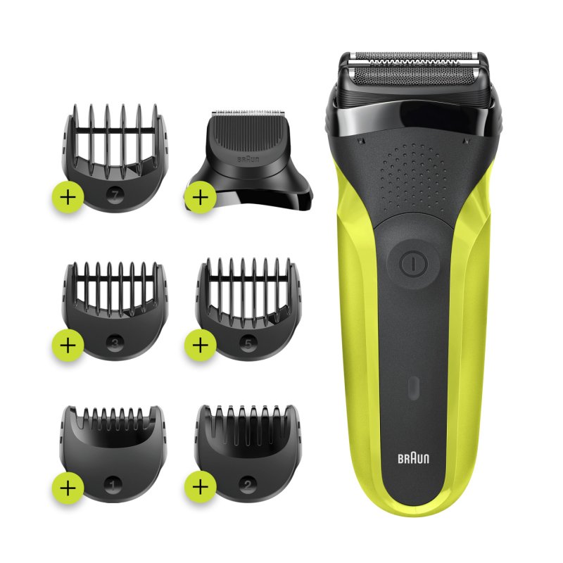 Braun 300BT Electric Shaver - Yellow
