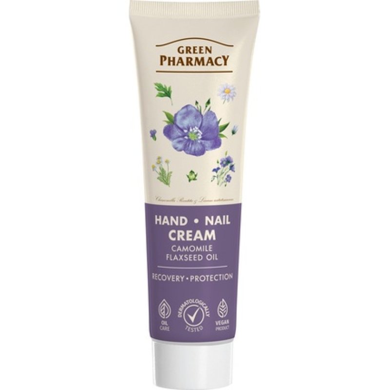 Elfa Pharm Green Pharmacy Hand And Nail Cream Chamomile And Flaxseed Oil 100 Ml