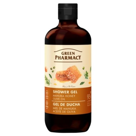 Elfa Pharm Green Pharmacy Shower Gel Manuka Honey Olive Oil 500 Ml