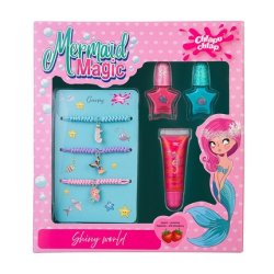 Chlapu Chlap Mermaid Magic Children's Set With Bracelets Nail Polishes And Lip Gloss
