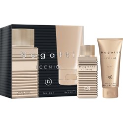Sirowa Bugatti Men's Gift Set Iconiq Gold Eau De Toilette 100ml And Shower Gel 200ml
