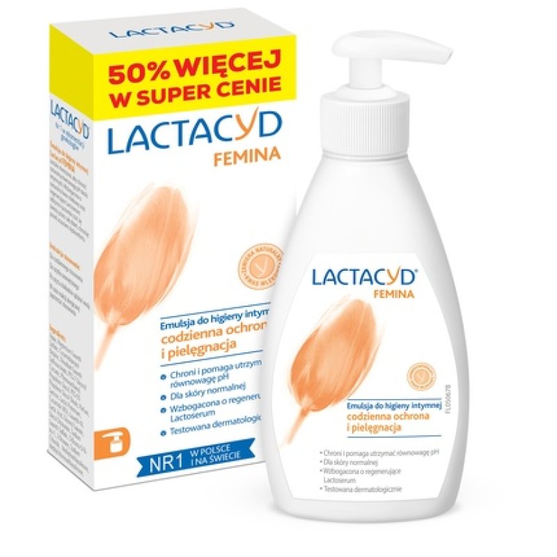 Lactacyd Femina Intimate Hygiene Emulsion 300ml