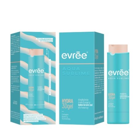 Farmona Evree Aqua Sublime Lightweight Gel Cream For Face Deeply Moisturizing Hydra 3dgel 45 Ml