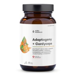 Aura Herbals Adaptogeny Plant Extracts Cordyceps Dietary Supplement In Capsules 60 Pieces