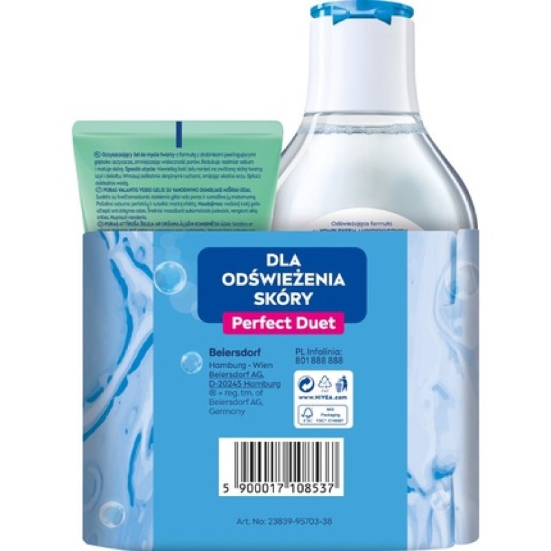 Nivea Duo Set Micellar Water 400ml Face Gel