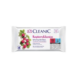 Harper Cleanic Refreshing Wipes Raspberry & Jasmine 15 Pieces