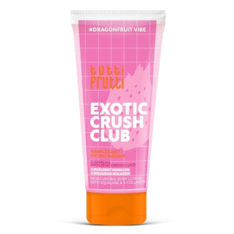 Farmona Tutti Frutti Exotic Crush Club Moisturizing Hydrobalm Dragon Fruit And Lychee 200 Ml