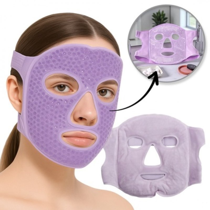 Ecarla Gel Face Mask Cooling Warming Ak22fio Purple