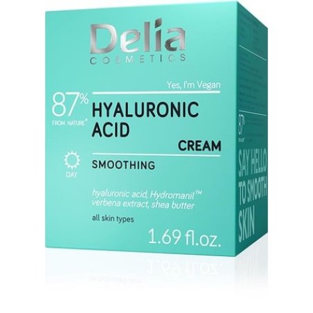 Delia Hyaluronic Acid Face Cream With Smoothing Effect 50 Ml