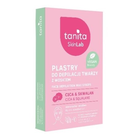 Miraculum Tanita Skin Lab Wax Strips For Facial Hair Removal For Dry And Sensitive Skin Cica & Squalane 1 Pack
