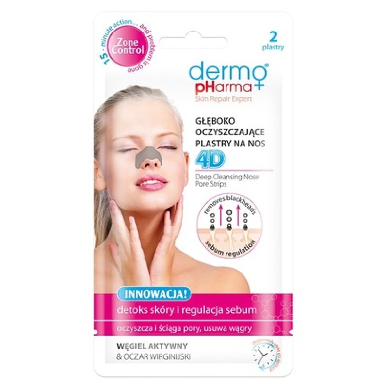 Chlapu Chlap Dermo Pharma Deep Cleansing Nose Patches 1 Pack 2 Pieces