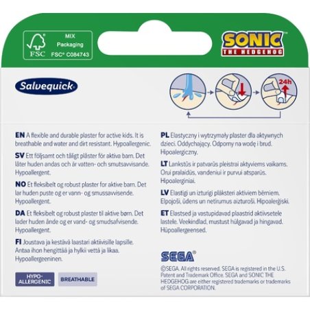 Orkla Salvequick Sonic Plasters For Children 20 Pieces