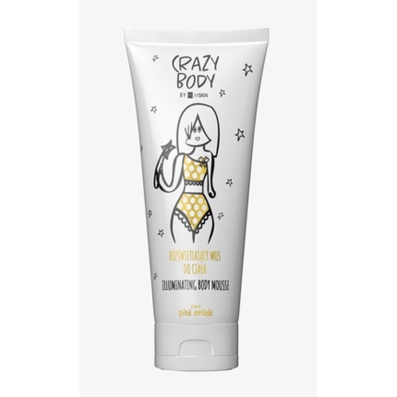 Hiskin Crazy Body Illuminating Mousse For Body Pina Colada 250 Ml