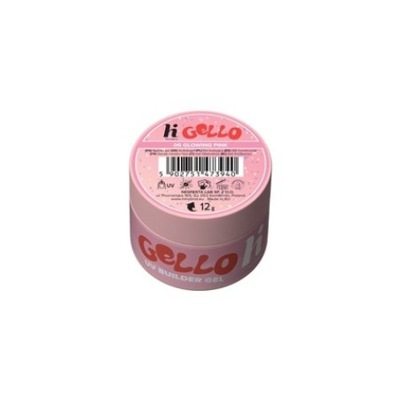 Hi Hybrid Hi Hybrid Gello Building Gel For Nails 05 Glowing Pink 12 G