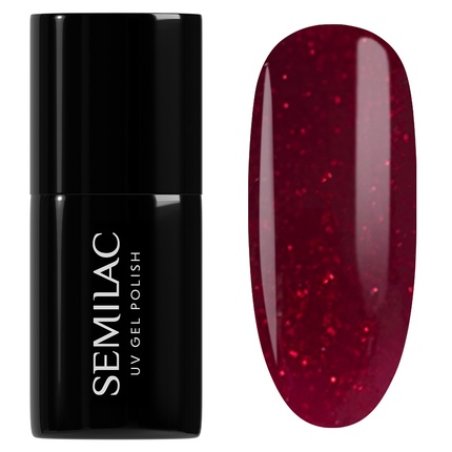 Semilac Winter Wonderland Hybrid Nail Polish 954 Silky Rouge 7 Ml