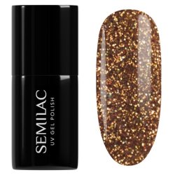 Semilac Winter Wonderland Hybrid Nail Polish 956 Vintage Gold 7 Ml