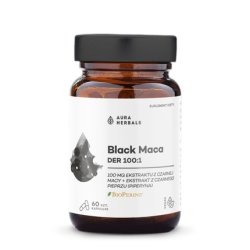 Aura Herbals Black Maca Der 1001 Dietary Supplement In Capsules 60 Pieces