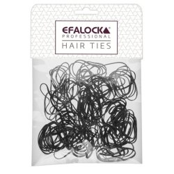 Efalock Rasta Hair Ties Thinsmall Black 100 Pieces