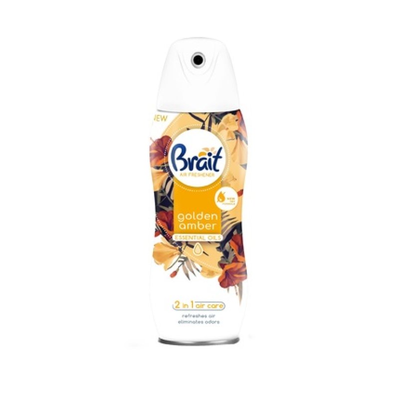 Dramers Brait 2in1 Air Care Dry Air Freshener Golden Amber Essential Oils 300 Ml